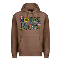 Chestnut honor the brave Premium Hoodie - CowhideDigitalArt