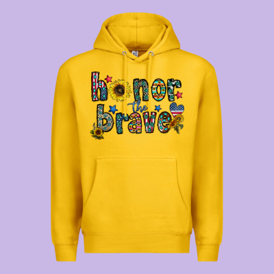 Honor The Brave Premium Hoodie Designed By Cowhidedigitalart