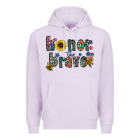 Lilac honor the brave Premium Hoodie - CowhideDigitalArt