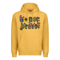 Mustard honor the brave Premium Hoodie - CowhideDigitalArt