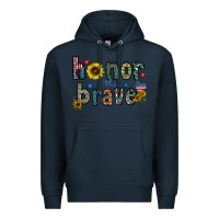 Navy honor the brave Premium Hoodie - CowhideDigitalArt