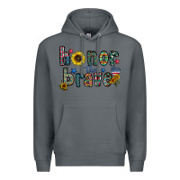Rock honor the brave Premium Hoodie - CowhideDigitalArt