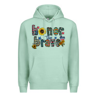 Seafoam honor the brave Premium Hoodie - CowhideDigitalArt