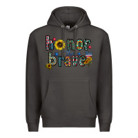 Smoke honor the brave Premium Hoodie - CowhideDigitalArt