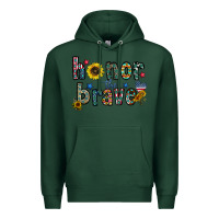 Sports Green honor the brave Premium Hoodie - CowhideDigitalArt