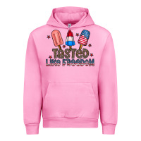 Fuchsia Pink tasted like freedom Urban Hoodie - CowhideDigitalArt