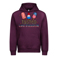 Mauve Wine tasted like freedom Urban Hoodie - CowhideDigitalArt