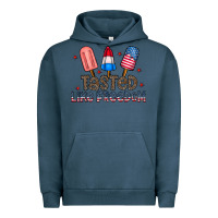 Pigment Midnight Navy tasted like freedom Urban Hoodie - CowhideDigitalArt