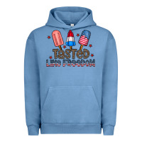Pigment Pebble Blue tasted like freedom Urban Hoodie - CowhideDigitalArt