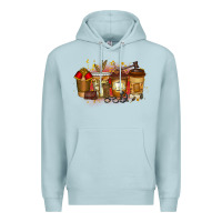 Blue Mist lawyer coffee drink Premium Hoodie - RacoonDesign