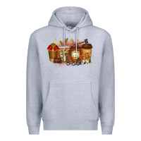 Heather Grey lawyer coffee drink Premium Hoodie - RacoonDesign