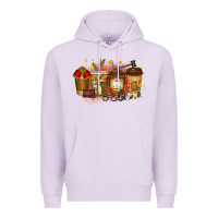 Lilac lawyer coffee drink Premium Hoodie - RacoonDesign