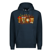 Navy lawyer coffee drink Premium Hoodie - RacoonDesign