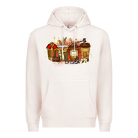 Pale Pink lawyer coffee drink Premium Hoodie - RacoonDesign