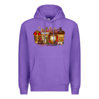 Purple lawyer coffee drink Premium Hoodie - RacoonDesign