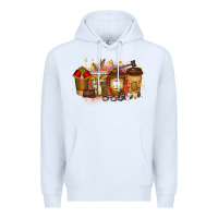 White lawyer coffee drink Premium Hoodie - RacoonDesign