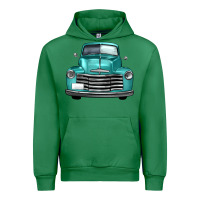 Emerald western truck front view Urban Hoodie - FaDigitalArtStudio