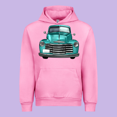 Western Truck Front View Urban Hoodie Designed By Fadigitalartstudio