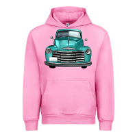 Fuchsia Pink western truck front view Urban Hoodie - FaDigitalArtStudio