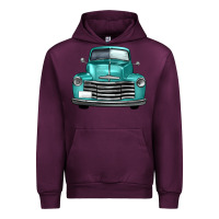 Mauve Wine western truck front view Urban Hoodie - FaDigitalArtStudio