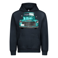 Navy western truck front view Urban Hoodie - FaDigitalArtStudio