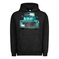 Pigment Black western truck front view Urban Hoodie - FaDigitalArtStudio