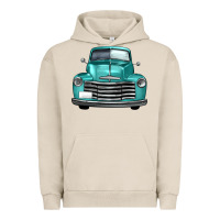Pigment French Oak western truck front view Urban Hoodie - FaDigitalArtStudio