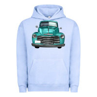 Pigment Grape Ice western truck front view Urban Hoodie - FaDigitalArtStudio