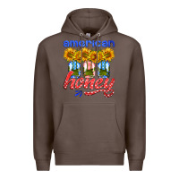 Coffee american honey sunflower mason jar Premium Hoodie - HRA Design Shop