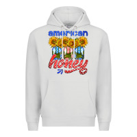 Dove Grey american honey sunflower mason jar Premium Hoodie - HRA Design Shop