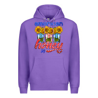 Purple american honey sunflower mason jar Premium Hoodie - HRA Design Shop