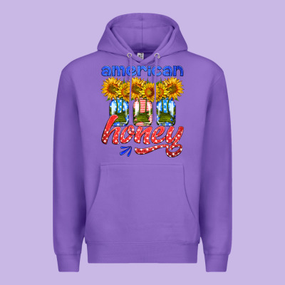 American Honey Sunflower Mason Jar Premium Hoodie Designed By Hra Design Shop