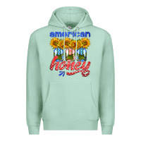 Seafoam american honey sunflower mason jar Premium Hoodie - HRA Design Shop