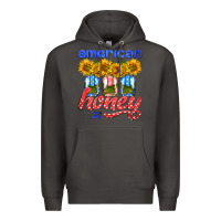 Smoke american honey sunflower mason jar Premium Hoodie - HRA Design Shop