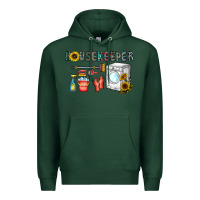 Sports Green housekeeper Premium Hoodie - CowhideDigitalArt