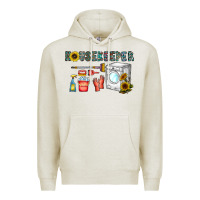 Oatmeal Heather housekeeper Premium Hoodie - CowhideDigitalArt