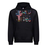 Black wild and free Urban Hoodie - CowhideDigitalArt