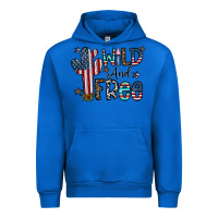 Cobalt wild and free Urban Hoodie - CowhideDigitalArt