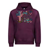 Mauve Wine wild and free Urban Hoodie - CowhideDigitalArt
