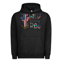 Pigment Black wild and free Urban Hoodie - CowhideDigitalArt
