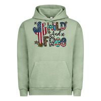 Pigment Oil Green wild and free Urban Hoodie - CowhideDigitalArt