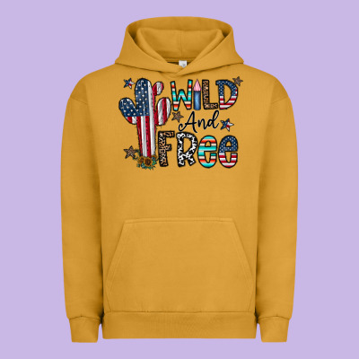 Wild And Free Urban Hoodie Designed By Cowhidedigitalart