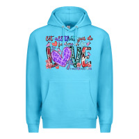 Ocean Blue let all that you do be done in love Premium Hoodie - RacoonDesign