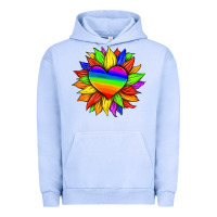 Pigment Grape Ice lgbtq color heart and sunflower Urban Hoodie - HRA Design Shop