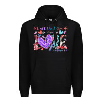 Black let all that you do be done in love Premium Hoodie - RacoonDesign