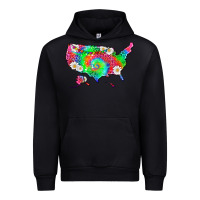 Black lgbtq america map Urban Hoodie - HRA Design Shop