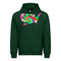 Forest Green lgbtq america map Urban Hoodie - HRA Design Shop