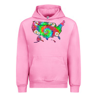 Fuchsia Pink lgbtq america map Urban Hoodie - HRA Design Shop