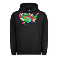 Pigment Black lgbtq america map Urban Hoodie - HRA Design Shop