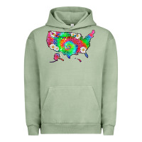 Pigment Oil Green lgbtq america map Urban Hoodie - HRA Design Shop